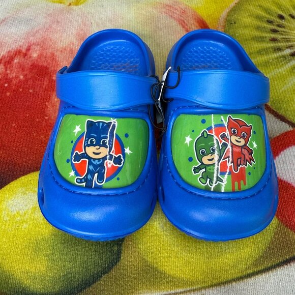 PJ Masks Kids Blue Clogs Shoes M 7/8 - Picture 1 of 6